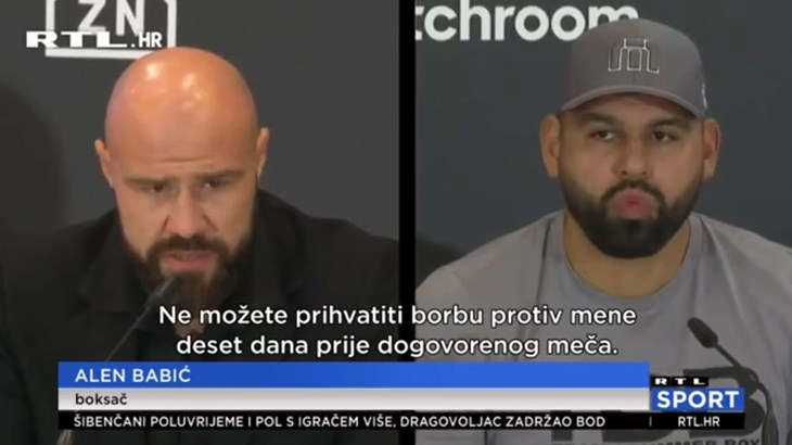 [VIDEO] Babić najavio meč protiv Moline: 'Razvalit ću ga, i to za svog brata'