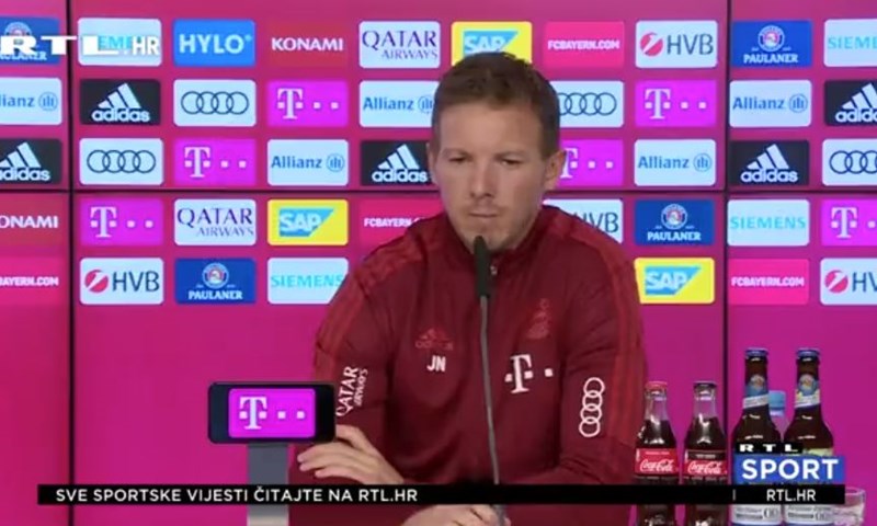 [VIDEO] Nagelsmann: 'Sve igrače tretiram jednako, ali bilo bi dobro da smo svi cijepljeni'