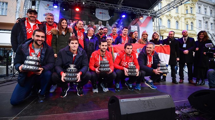 Čilić na dočeku: 'Sljedeće godine finale Davis Cupa i Svjetskog prvenstva u nogometu'