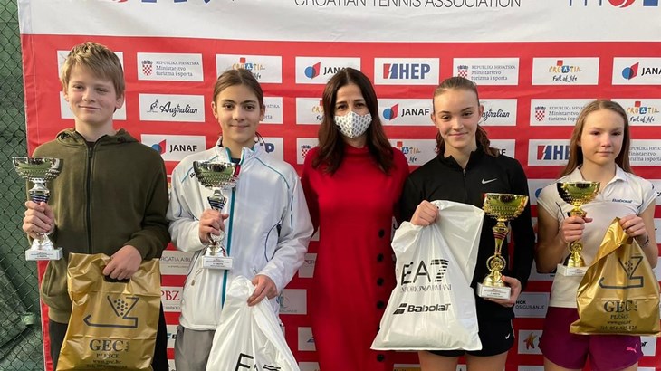 Ivon Jovanović i Lara Šerić pobjednici HEP Dvoranskog prvenstva Hrvatske do 14 godina