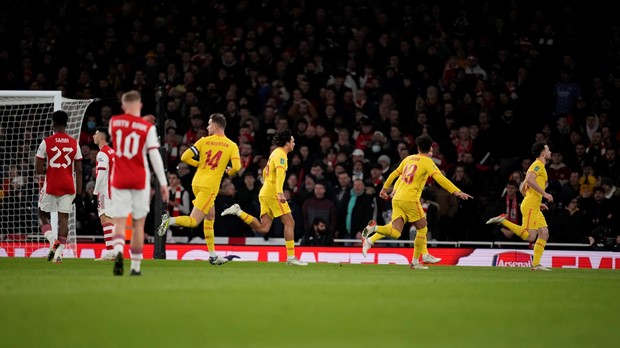 Diogo Jota odveo Liverpool do pobjede na Emiratesu i finala Liga kupa
