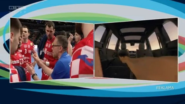 [VIDEO] Horvat 'grmio' na time-outu: 'Tuci u obrani, hrvatska reprezentacija se nikad ne predaje!