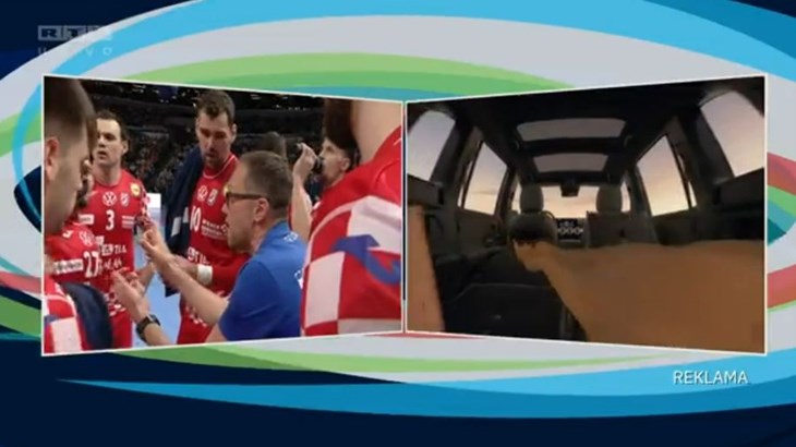 [VIDEO] Horvat 'grmio' na time-outu: 'Tuci u obrani, hrvatska reprezentacija se nikad ne predaje!