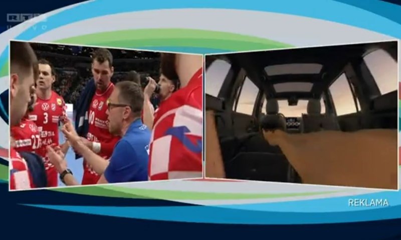[VIDEO] Horvat 'grmio' na time-outu: 'Tuci u obrani, hrvatska reprezentacija se nikad ne predaje!