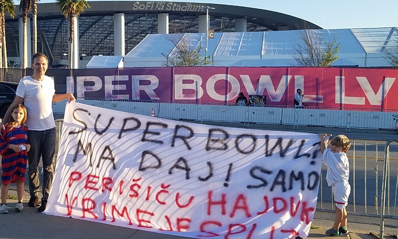 Hajdukov rođendan slavi se i na Super Bowlu, Perišiću poslana poruka iz Los Angelesa!