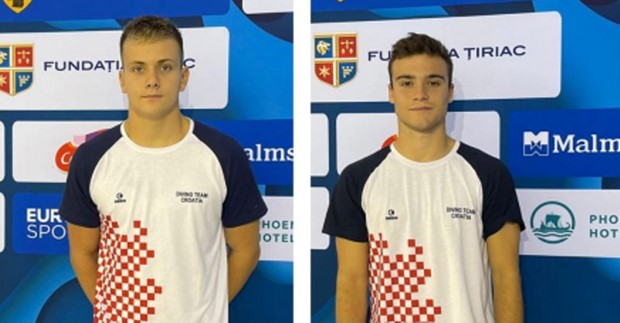 Nevešćanin i Ledinski među deset najboljih na juniorskom EP u skokovima za vodu