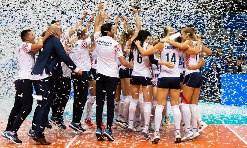 Povijesni uspjeh hrvatskih odbojkašica, pobjedom protiv Belgije izborena Liga nacija!