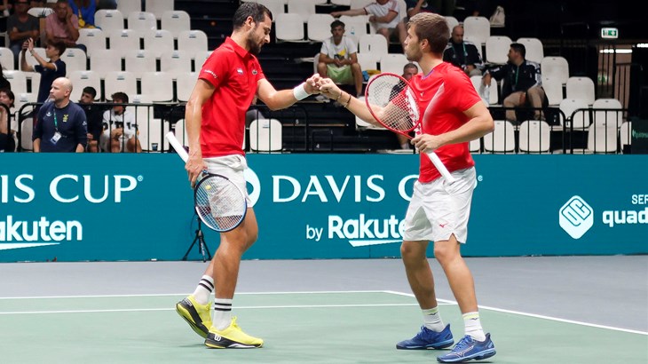 Mektić i Pavić donijeli Hrvatskoj pobjedu protiv Švedske, odluka u subotu s Argentinom