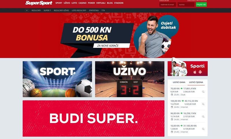 Iskustvo klađenja u SuperSport kladionici