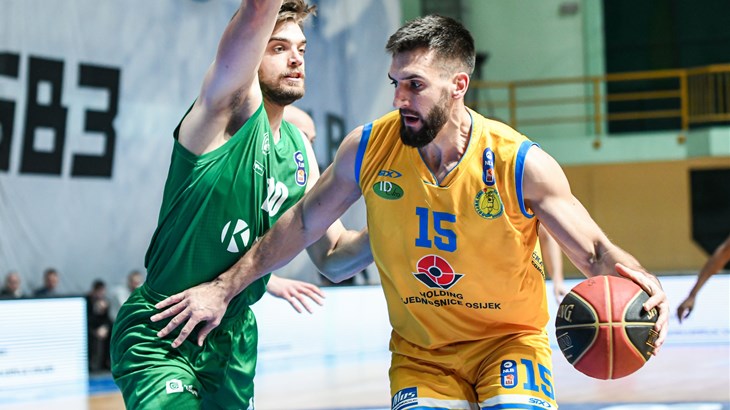 Vrijednosnice Osijek do važne pobjede u 13. kolu Prve košarkaške lige