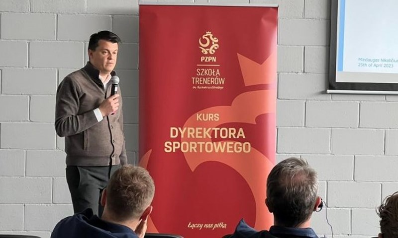 Mindaugas Nikoličius održao predavanje na okupljanju sportskih direktora poljskih klubova