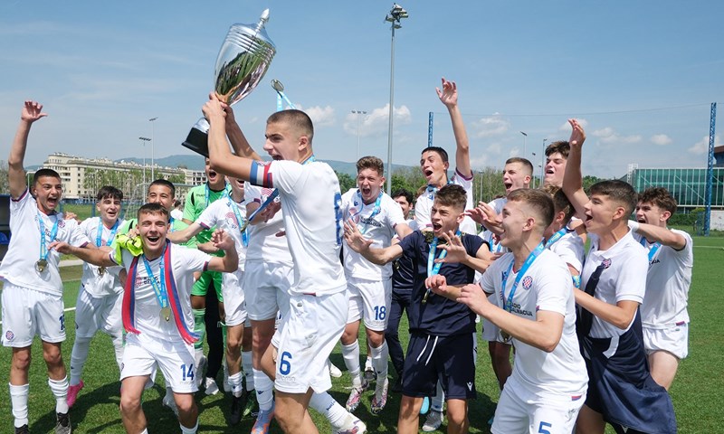 [VIDEO] Hajdukovi pioniri proslavili duplu krunu na Maksimiru