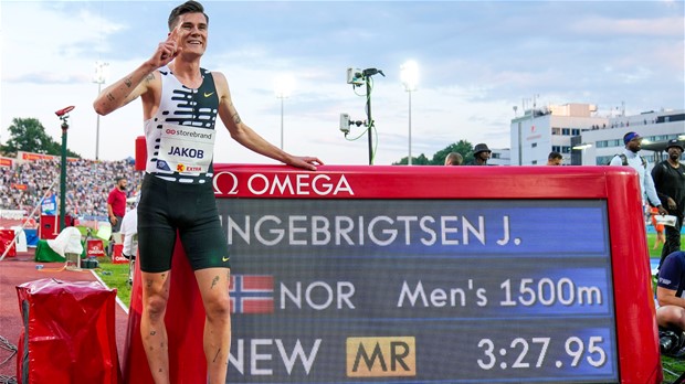 Norvežanin Ingebrigtsen popravio svoj europski rekord na 1500 metara