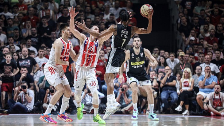 Crvena zvezda smanjila vodstvo Partizana u finalnoj seriji ABA lige