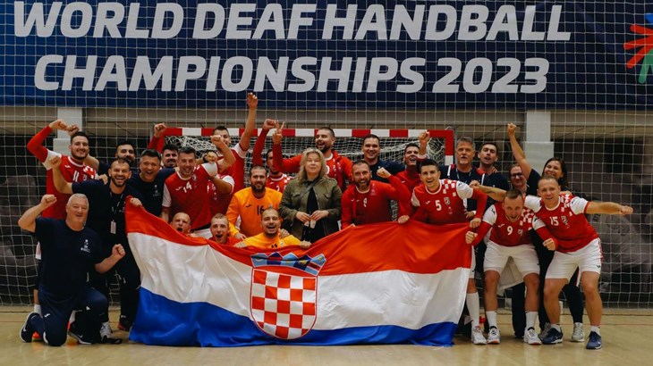 Hrvatski gluhi rukometaši još jednom uvjerljivo do pobjede, pala je Danska