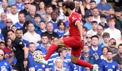 Liverpool Salahovim golovima s igračem više slavio u Merseyside derbiju