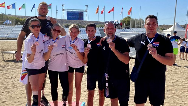 Hrvatska druga u sjedećoj odbojci na Mediteranskim igrama sportova na pijesku