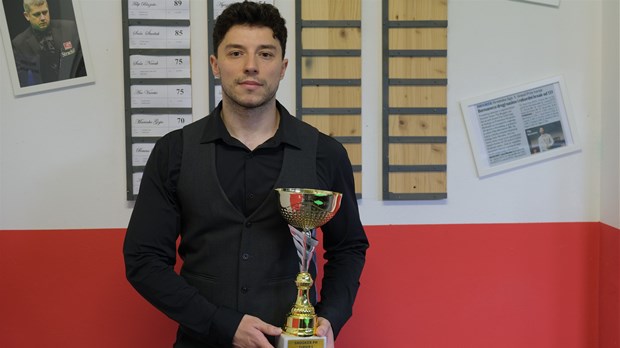 Tin Venos pobjednik petog turnira Prvenstva Hrvatske u snookeru