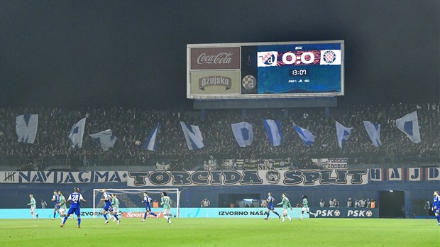 Hajduk dobio veću kaznu od Dinama zbog događanja na tribinama u 19. kolu SuperSport HNL-a