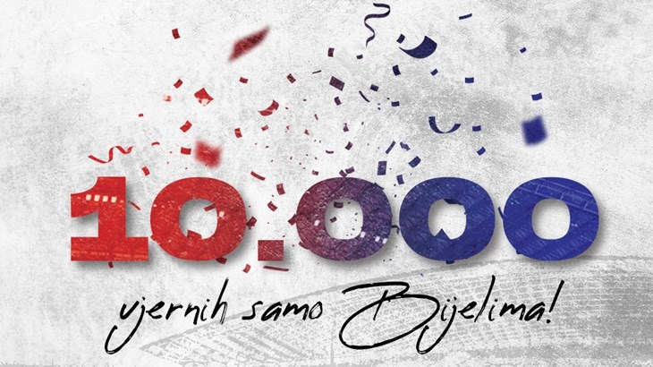 Hajduk već prvog dana 2024. godine probio granicu od deset tisuća članova!