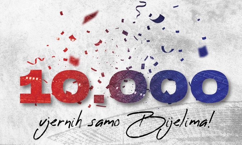 Hajduk već prvog dana 2024. godine probio granicu od deset tisuća članova!