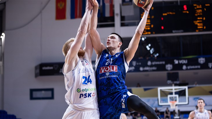 Zadar teško poražen kod Budućnosti na startu doigravanja u ABA ligi