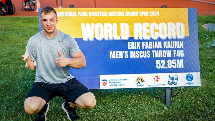 Erik Fabian Kaurin postavio svjetski rekord u bacanju diska