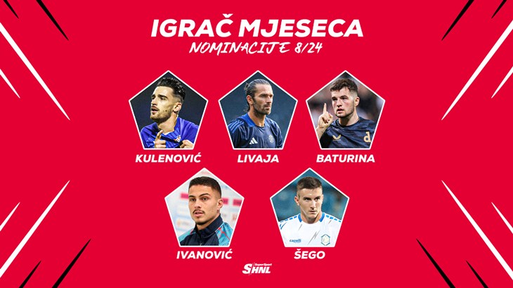 Glasaj za najboljeg igrača mjeseca kolovoza u SuperSport HNL-u