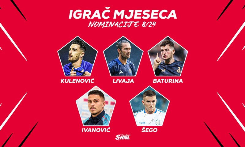 Glasaj za najboljeg igrača mjeseca kolovoza u SuperSport HNL-u