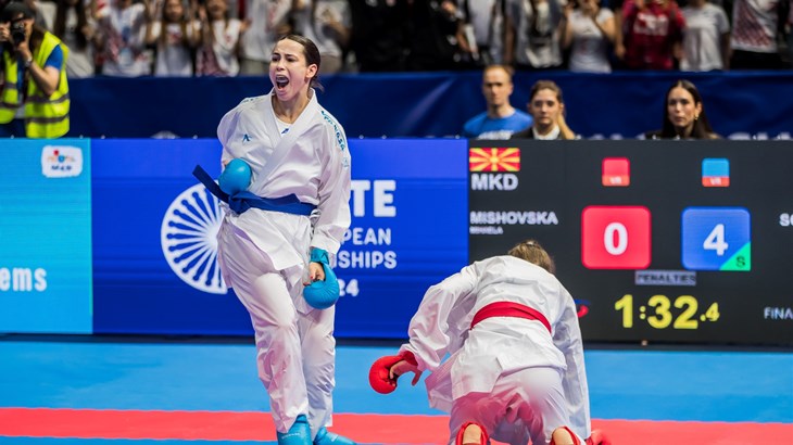 Ema Sgardelli u finalu kategorije do 50 kilograma na turniru Svjetske karate Premier lige u Kairu