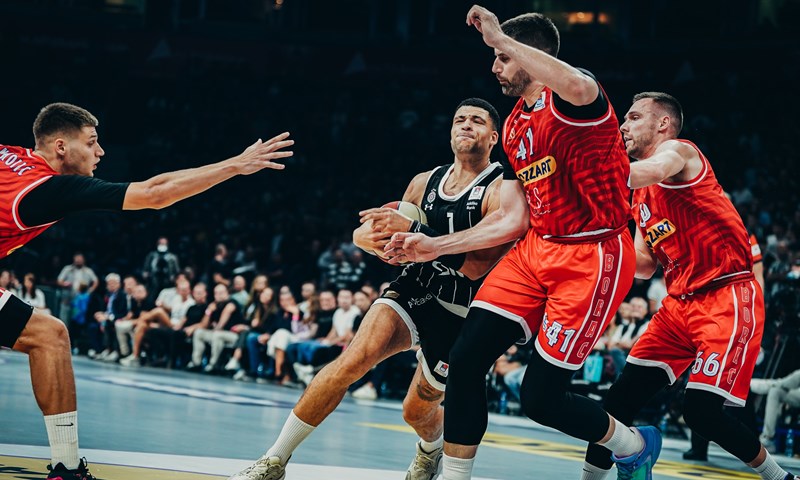 Partizan pokazao moć i nanio težak poraz Borcu u pretposljednjem susretu prvog kola ABA lige