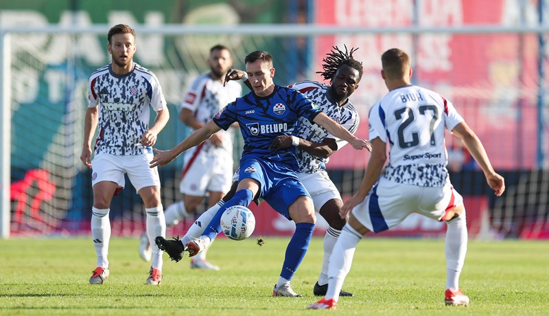 Povlačenje Dolčeka i Dialla pretvoreno u prekršaj za Hajduk nakon kojeg gosti dolaze do gola