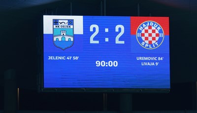 Tražio je Osijek prekršaj u napadu, ali Hajduk je ipak stigao do poravnanja