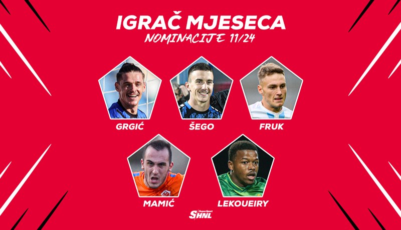 SuperSport HNL nominacije: Birajte najbolje u studenom, traže se nasljednici Livaje i Gattusa