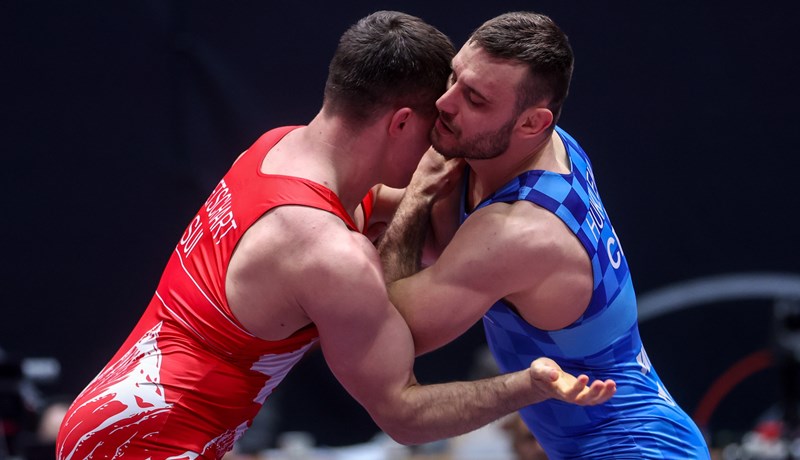 Ivanu Hukleku smiješi se naknadno dobivanje bronce s Olimpijskih igara u Tokiju