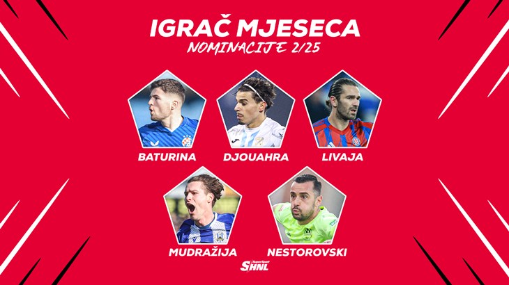 Vaš glas odlučuje o najboljem igraču, golu, treneru i obrani mjeseca!