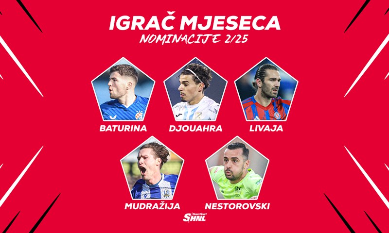 Vaš glas odlučuje o najboljem igraču, golu, treneru i obrani mjeseca!