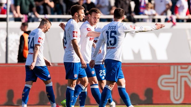 Hrgović, vratnica i Banić surađivali kod drugog pogotka Hajduka