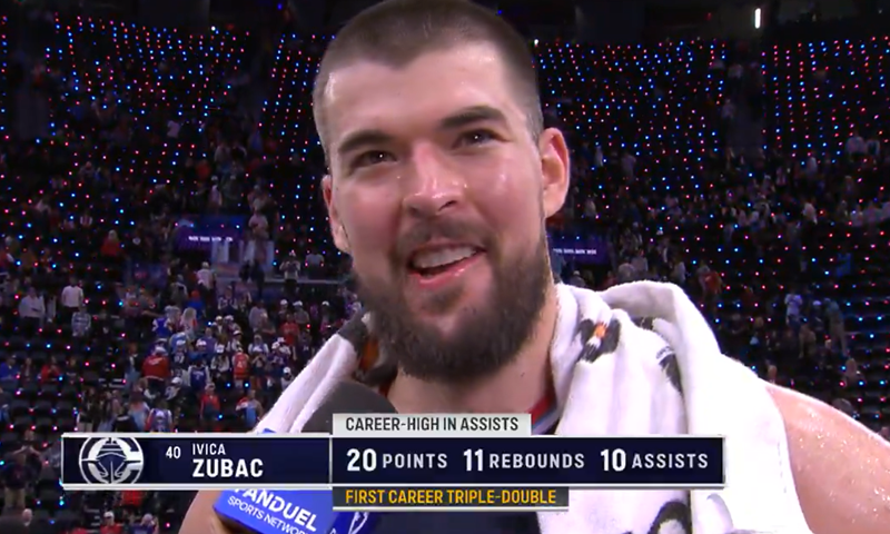 Zubac: 'Uvijek sam htio triple-double, rekao sam Bogdanoviću kako mu je bolje da pogodi'