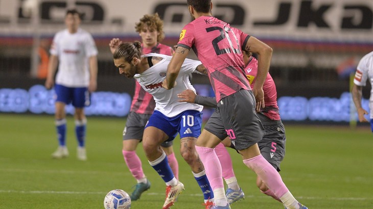 Lokomotiva ispustila pobjedu na Poljudu, Hajduk izjednačio u 98. minuti s igračem manje