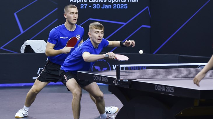 Hrvatski stolnotenisači na vrhu svjetske ljestvice najboljih parova do 19 godina