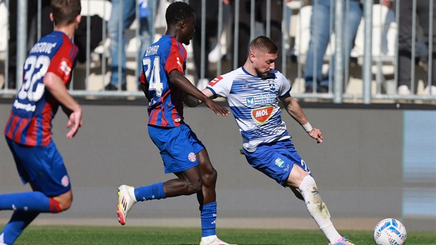 Hajduk još jednom završio s igračem manje, u Osijeku nije uzeo niti bod