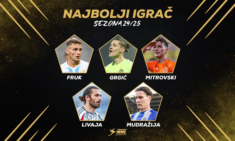 SuperSport HNL nominacije: Danas proglašenje najboljih u sezoni