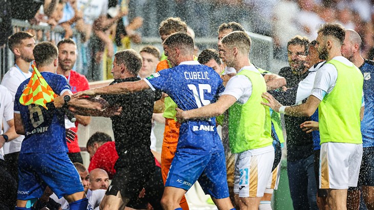 Naguravanje Jagušića i Menala, isključen igrač Rijeke, Ćubeliću raskrvavljena glava