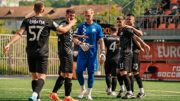 Hrvatska socca reprezentacija do vrha napunila mrežu Belgije