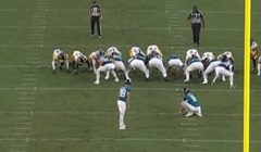 Kicker Jaguarsa pogodio field goal sa 70 yarda, ali neće mu se računati kao rekord