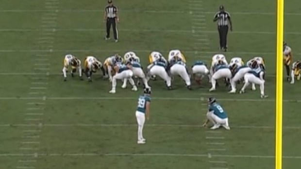 Kicker Jaguarsa pogodio field goal sa 70 yarda, ali neće mu se računati kao rekord