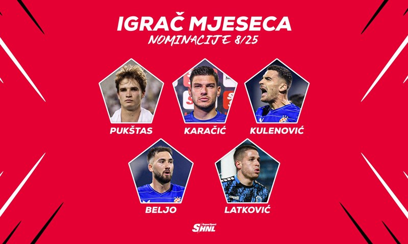 SuperSport HNL nominacije: Glasajte za najbolje u kolovozu!