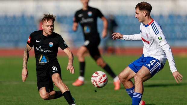 Blijedi Hajduk s igračem više do pobjede protiv žilavih Vukovaraca