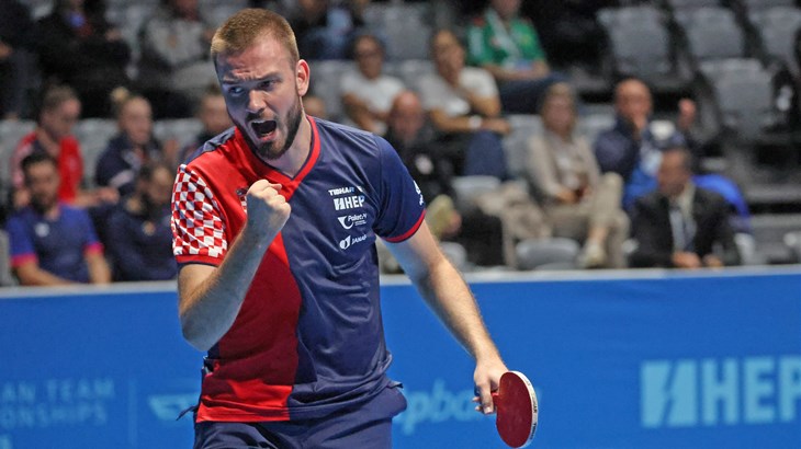 Hrvatski stolnotenisači s prvog mjesta u osminu finala Europskog prvenstva